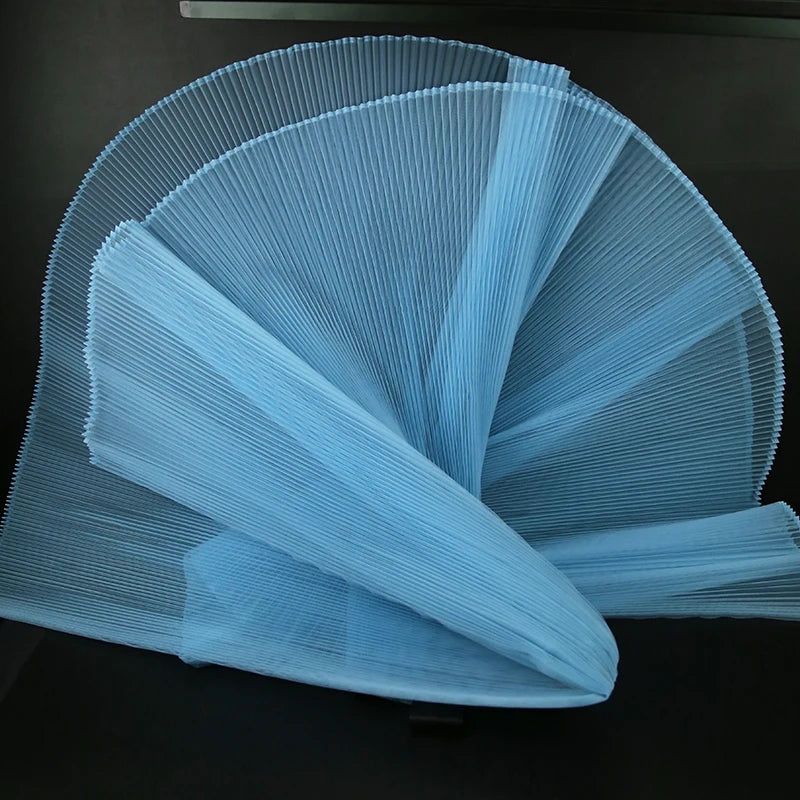 Hard mesh, large organ, hundred pleats, small pleats, fabric design, wedding decoration, space decoration, stage designer