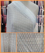 قماش دانتيل شبكي عالي الجودة مصمم بأسلوب راقي مناسب لخياطة فساتين حفلات الزفاف بطباعة عصرية