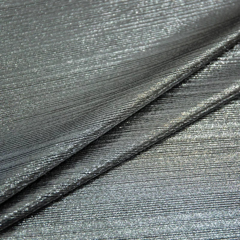 قماش مخطط بختم ساخن معدني - مادة لامعة مقاومة للتجاعيد