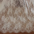 قماش دانتيل الرموش الفرنسي المصنوع يدويًا من الدانتيل الزهري، عرض 1.5 متر * 3 أمتار، مفرش طاولة