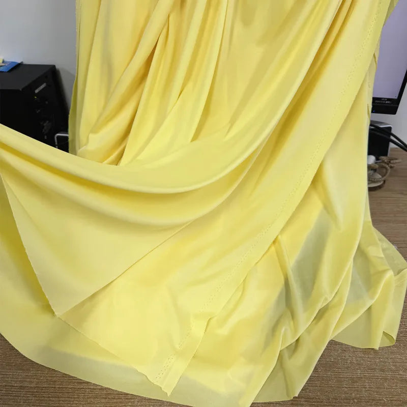 قماش حرير الحليب المرن الفاخر - مادة بطانة فستان الزفاف بعرض 150 سم