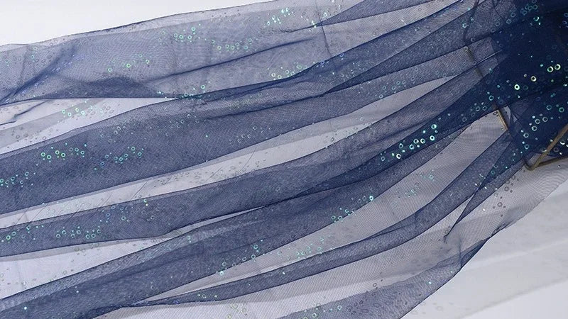 Mesh Fabric With Fish-scale Pattern And Color Net Fabric Used For DIY Children's Princess Dress Headwear For Holidays Activities