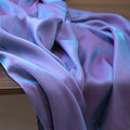 Soft Purple Blue Iridescent Satin - Smooth Draping Dress & Doll Clothing