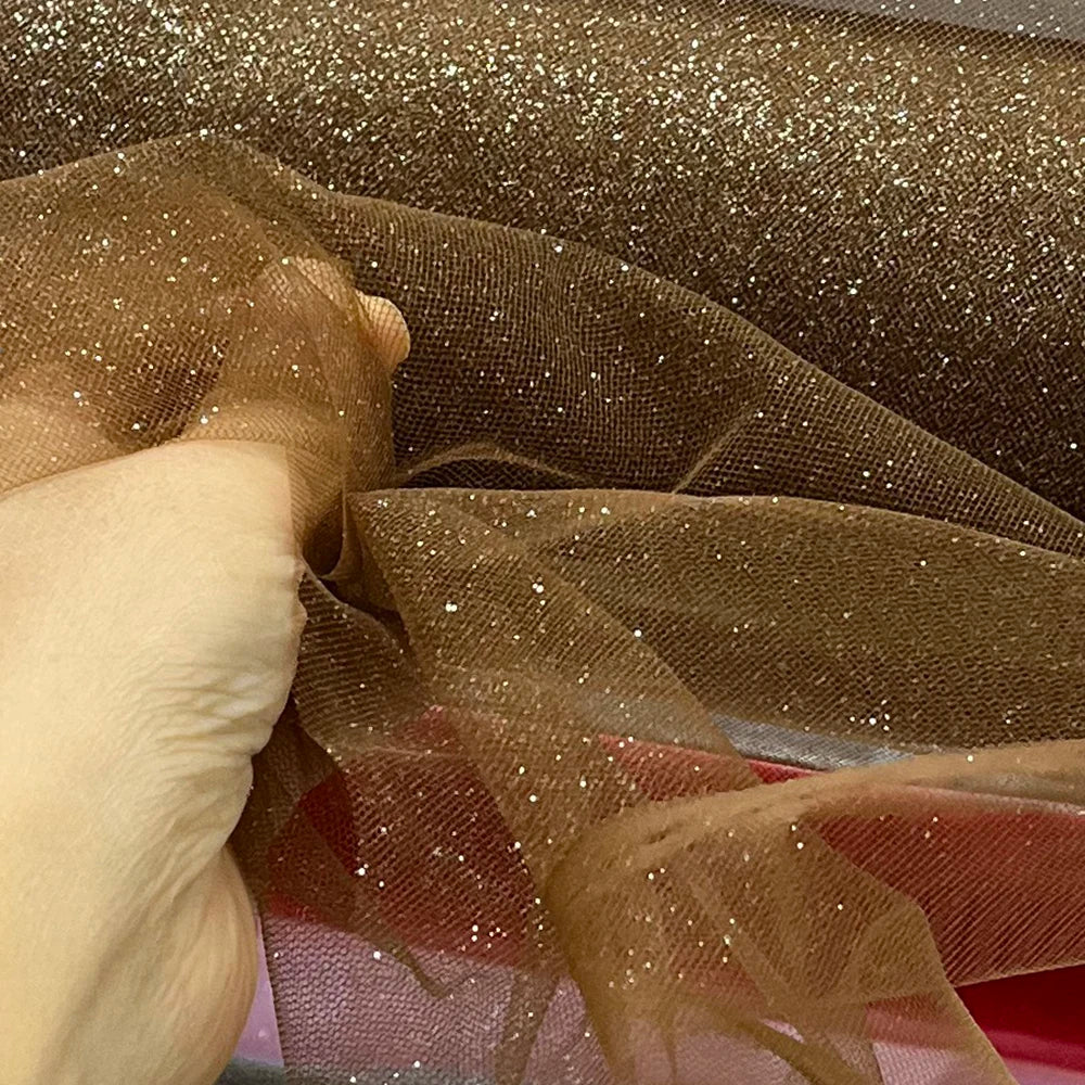 Blue Red Sequin Tulle - Sparkling for Wedding Veils & Children's Dresses