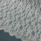 قماش دانتيل بيج أنيق فائق النحافة لفستان الزفاف ونصف التنورة (بطول 3 أمتار)