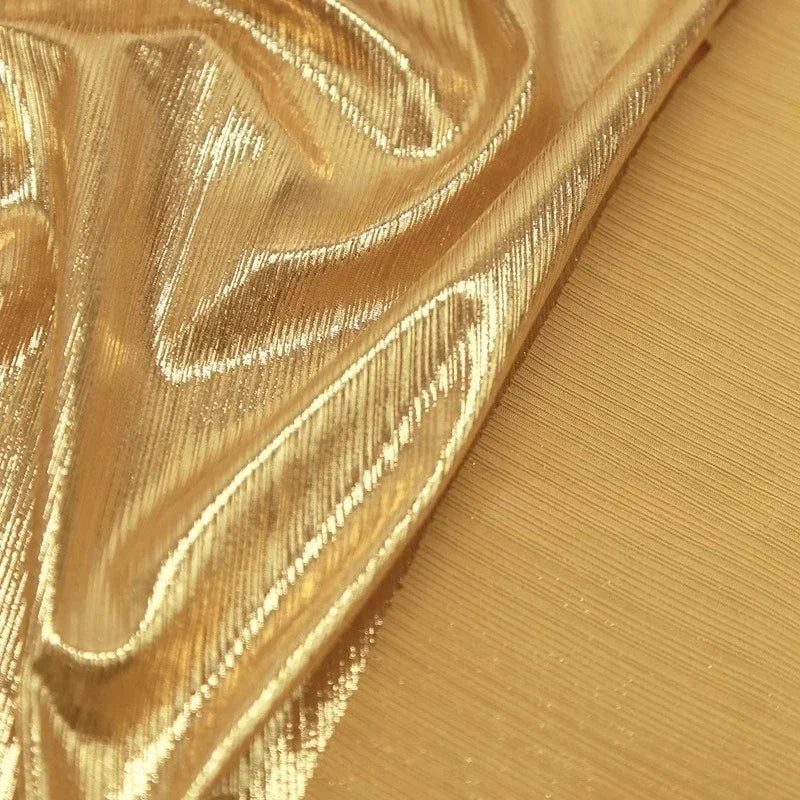 Laser Iridescent Striped Elastic Fabric - Hot Stamping Stage Material 135cm