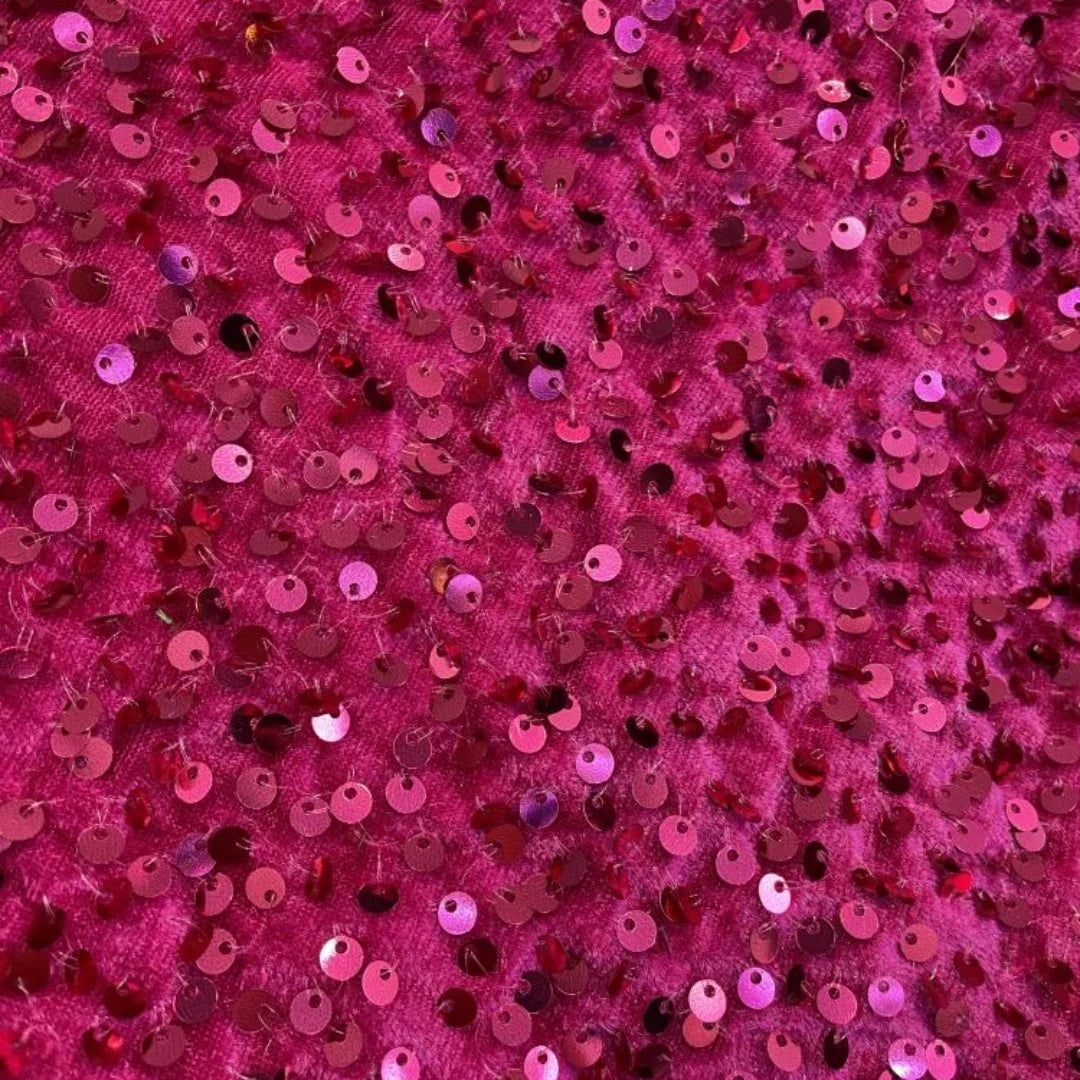 Luxury Velvet Beaded Embroidery Fabric With Dense Sequins Non Shedding Plush For Evening Gown Wedding Dress DIY Decoration