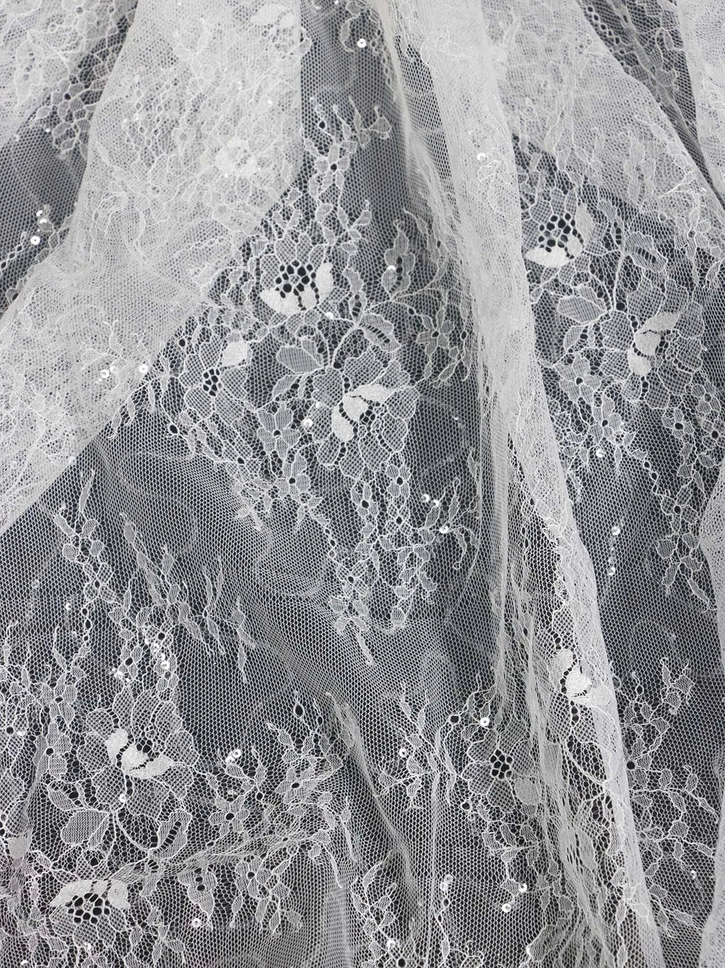 White Lace Mesh - Elegant for Wedding Veils & Table Decorations