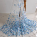 3D Diamond Butterfly Tulle - Sheer for Wedding Dress & Evening Gown