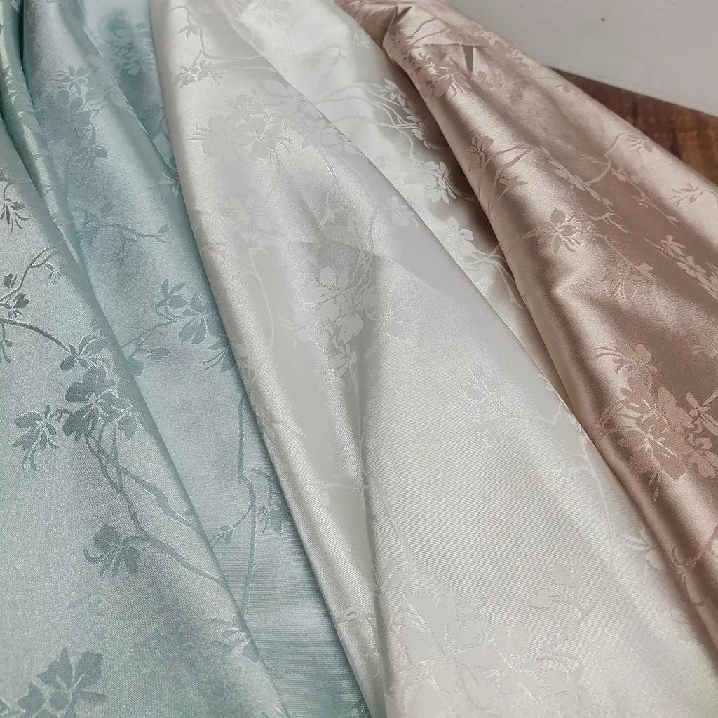 Tela cheongsam estilo chino Jacquard DIY seda satén acetato seda simulada cara de caballo falda material de ropa nuevo