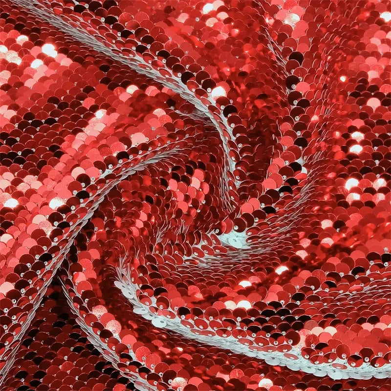 Double-sided folded 5-millimeter sequined fabric sewn evening dress stage costume background decoration diy fabric