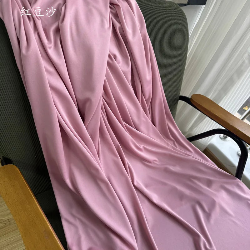 Orange Yellow Gold Coffee Milk Silk Stretch Fabric Roll Width 150cm for Wedding Home Decor Backdrop Drape Goblet Garment