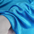 Lake Blue Four Sided Elastic Sparkling Gold Velvet Fabric - Luxurious Material 150cm