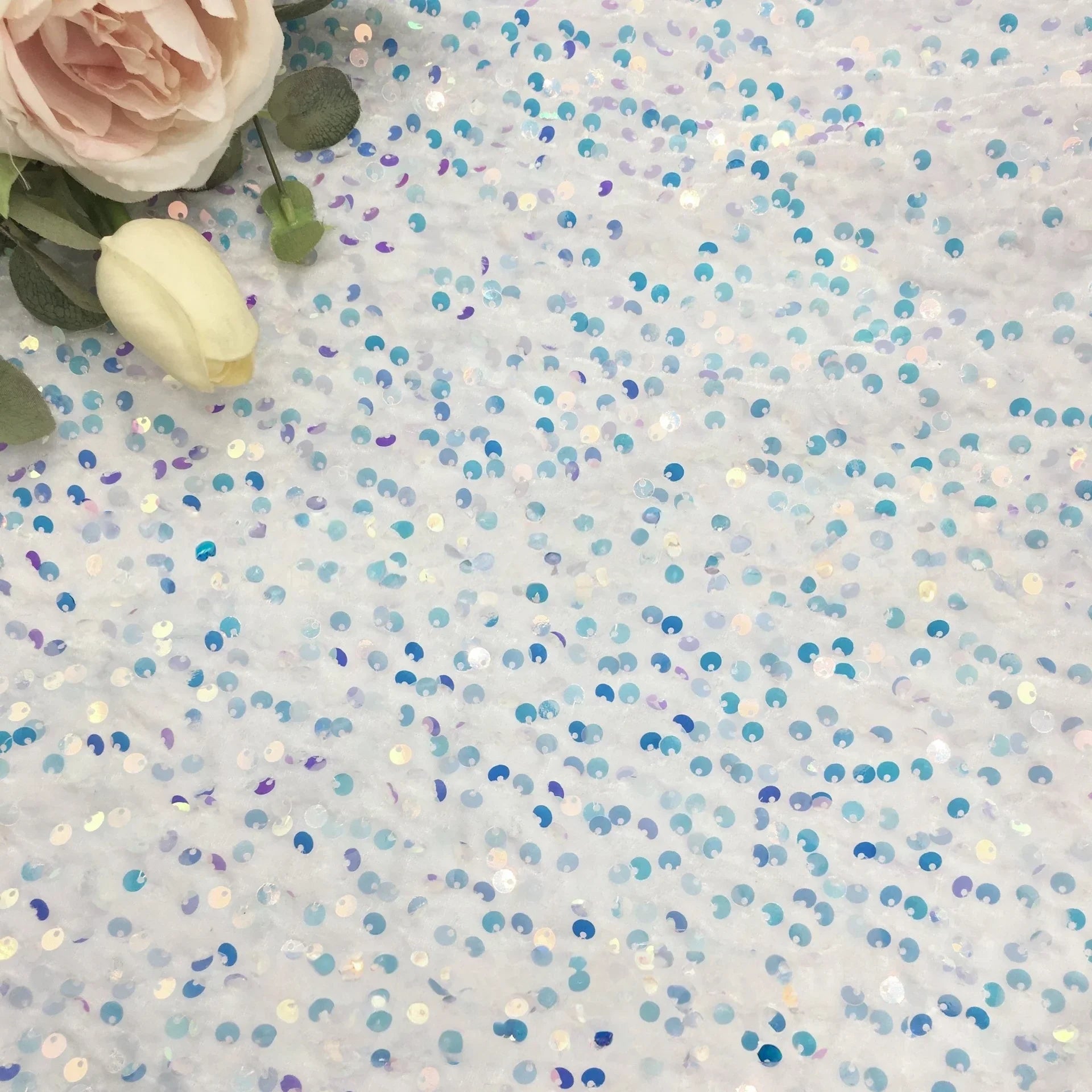 32-color Velvet Fabric 3mm Sequined Fabric Evening Dress Stage Costume Dress Fabrics For Sewing Tablecloth Headwear Accessories