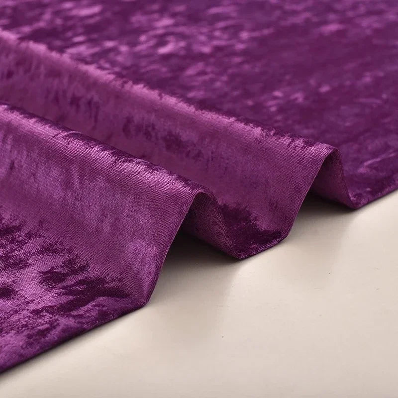 High End Thick Ice Flower Velvet Fabric - Headboard Sofa Material 150cm