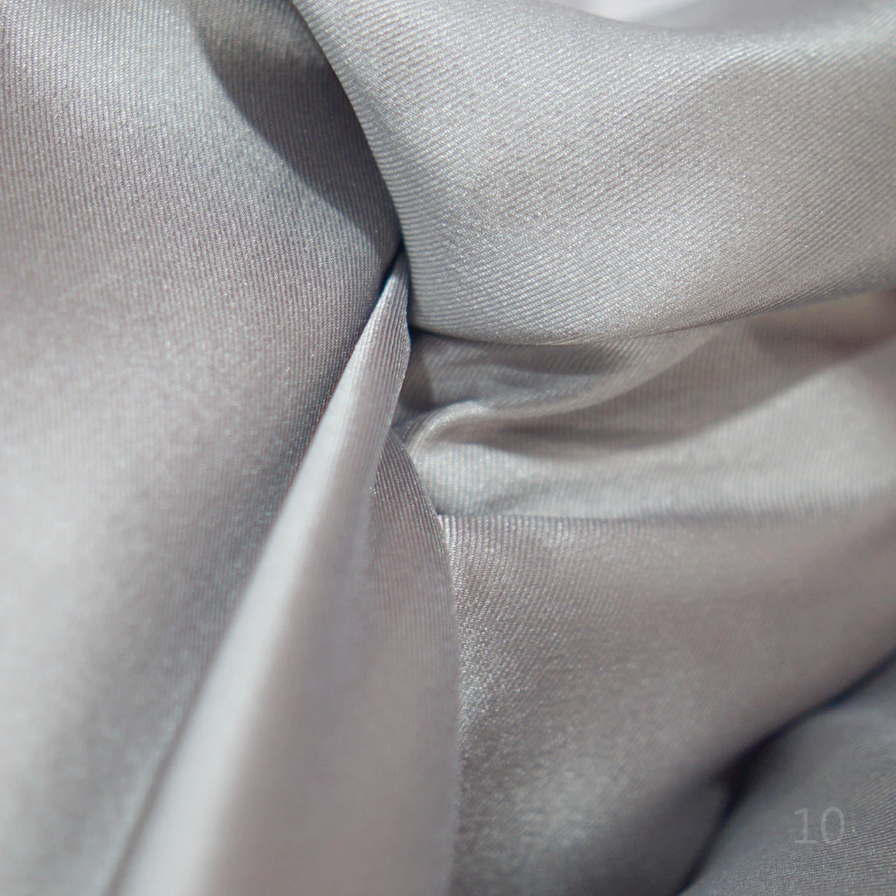 Tela de satén de sarga Mikado gris crujiente cosida para vestido de novia, vestido de fiesta, vestido de dama de honor, tela DIY hecha a mano