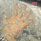 Crystal Sequin Pearl Embroidered Lace - Wedding Evening Gown Fabric