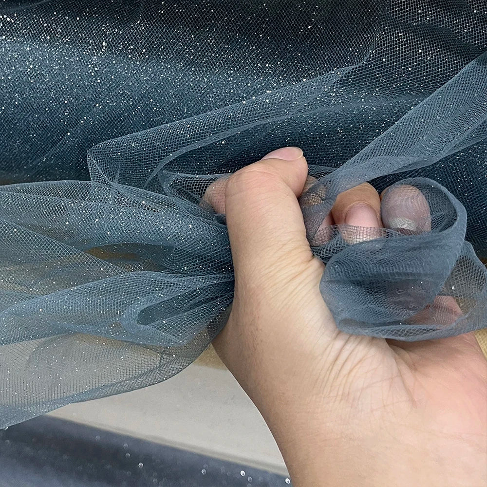 Blue Red Sequin Tulle - Sparkling for Wedding Veils & Children's Dresses