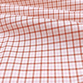 100% Cotton Plain Weave Floral Check Fabric - Country Style Material