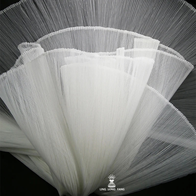 Hard mesh, large organ, hundred pleats, small pleats, fabric design, wedding decoration, space decoration, stage designer