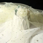 Soft Pearl Tulle Fabric - Delicate Mesh for Bridal Gowns & Elegant Backdrops