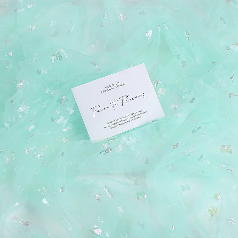 قماش شبكي ملون على شكل فراشة مناسب لتزيين حفلات الزفاف وفساتين الشيفون والتنانير والإكسسوارات وما إلى ذلك