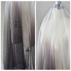 غزل سماء مرصعة بالنجوم متدرج الألوان، ختم ساخن، رش مسحوق، نسيج شبكي لامع ذهبي، غزل شفاف، قماش فستان، قماش