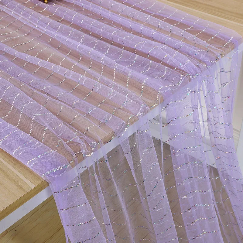 Malla ondulada con lentejuelas que no suelta polvo. Vestido de novia de diseñador para niños. Vestido de novia hecho a mano. Tocado DIY.