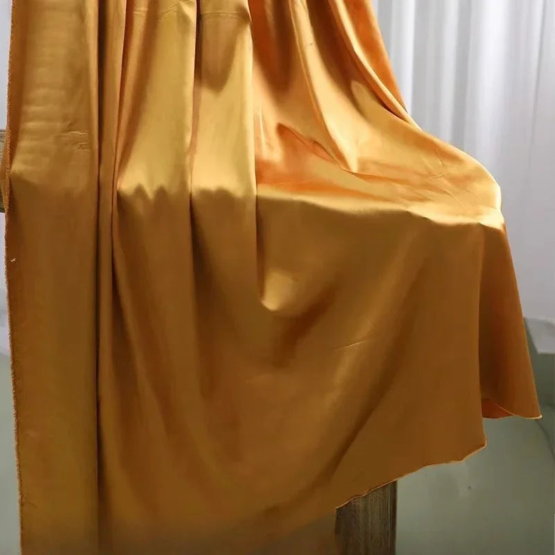 قماش حرير ساتان مرن - مادة ناعمة لامعة 145 سم