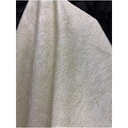 Off-White Vintage Palace Floral Jacquard - Glitter Thread Luxury Fabric - fabric photo 4