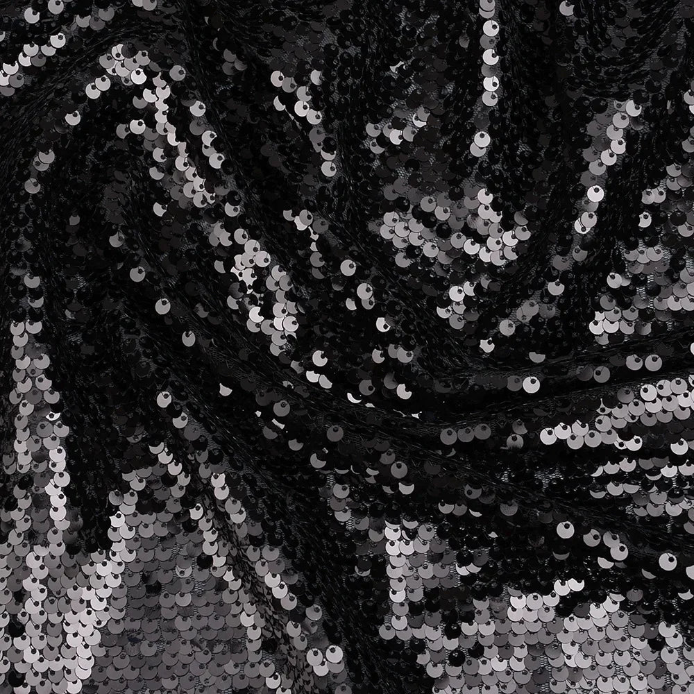 Double-sided folded 5-millimeter sequined fabric sewn evening dress stage costume background decoration diy fabric