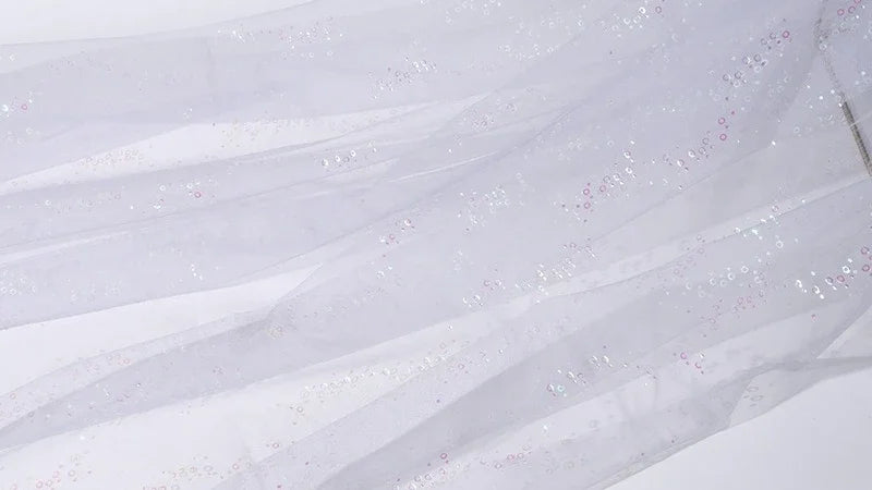 Mesh Fabric With Fish-scale Pattern And Color Net Fabric Used For DIY Children's Princess Dress Headwear For Holidays Activities