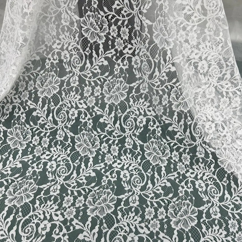 2025 Spring/Summer New Product Designer High End Mesh Flower Base Lace Wedding Dress Clothing Fabric DIY Accessories