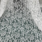2025 Spring/Summer New Product Designer High End Mesh Flower Base Lace Wedding Dress Clothing Fabric DIY Accessories