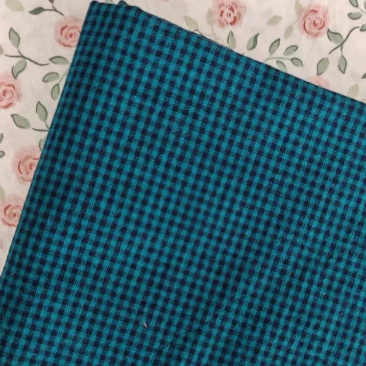 Multi-color 2mm small grid cotton fabric sewing doll clothing dress home textile tablecloth Head accessories fabric