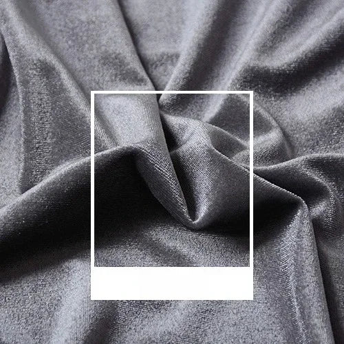 High Quality Velvet Solid Color Elastic Fabric - Luxurious Material 150cm