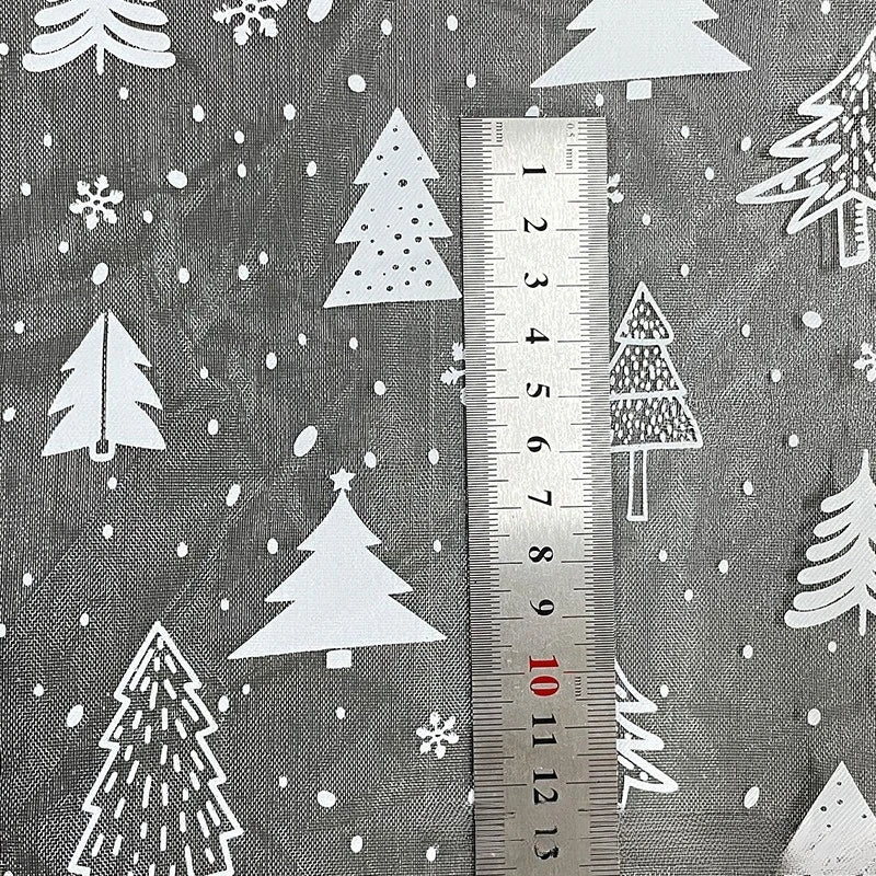 Christmas tree with gold-embroidered organza fabric suitable for Christmas decoration tablecloths and stage costumes