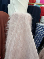 Spring And Summer Simplicity - Feather Tassel Chiffon Jacquard Clothing Fabric Graduation Design DIY Fashion Dress Fabric