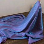 150cm Width Soft Purple Blue Iridescent Satin Fabric Smooth Draping DIY Material For Dresses Shirts Doll Clothing