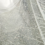 Luxury Sequin Beaded Lace Mesh - Wedding Dress Gown Costume DIY Couture Fabric