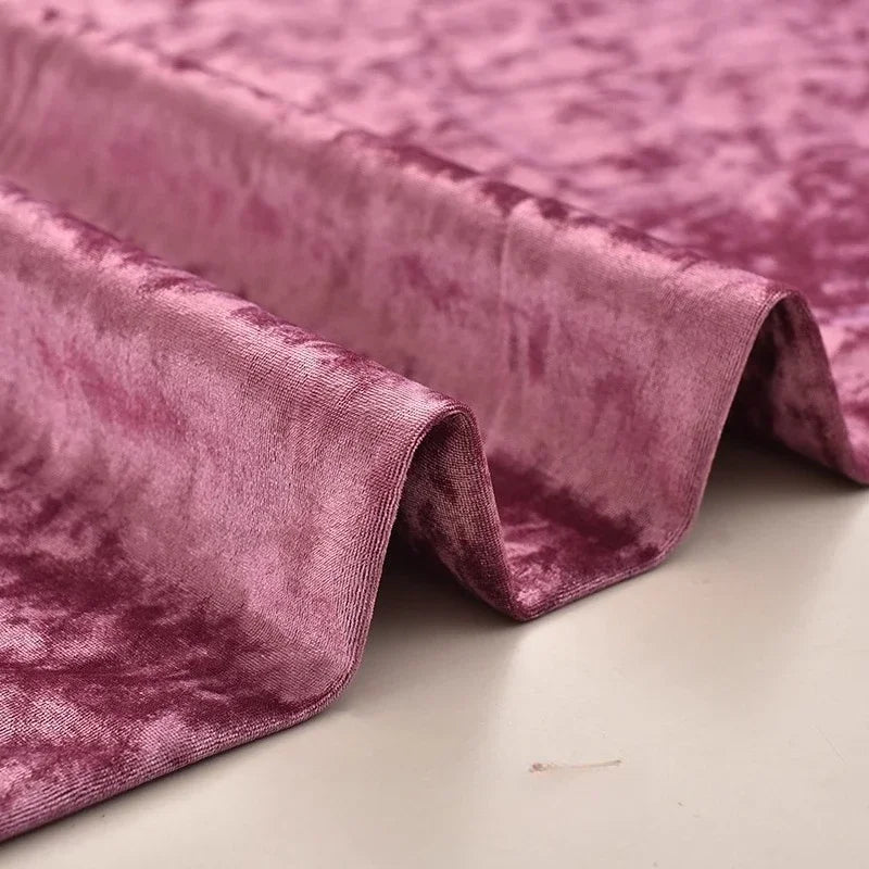 High End Thick Ice Flower Velvet Fabric - Headboard Sofa Material 150cm