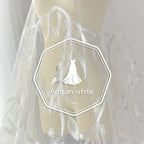 Tela de encaje bordada con plumas de pavo real, pestañas y lentejuelas, decoración de alta gama para vestidos de novia, tela de malla blanca lisa.