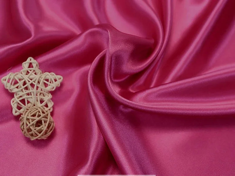 Tissus Simulated Silk With Light Satin Cloth Wholesale Wedding Dress Wedding Pajamas Homewear Lining Eye Mask Shower Cap Fabric