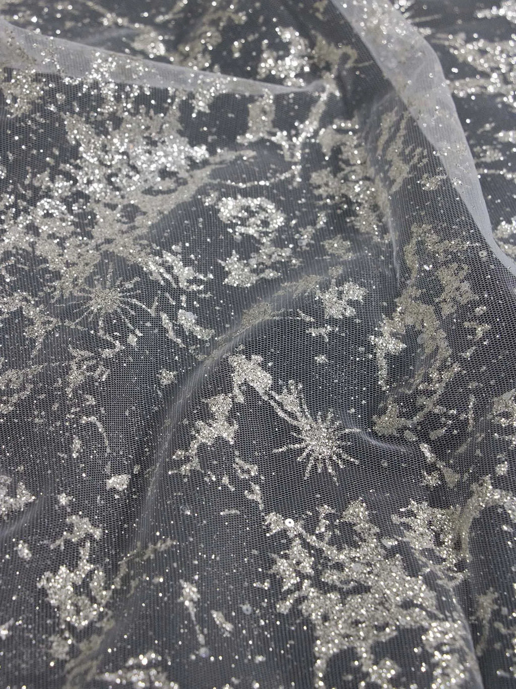 Polvo plateado en aerosol, polvo brillante fino, polvo brillante, encaje plateado, malla, costura, vestido formal, vestido de novia, falda infantil, cargando