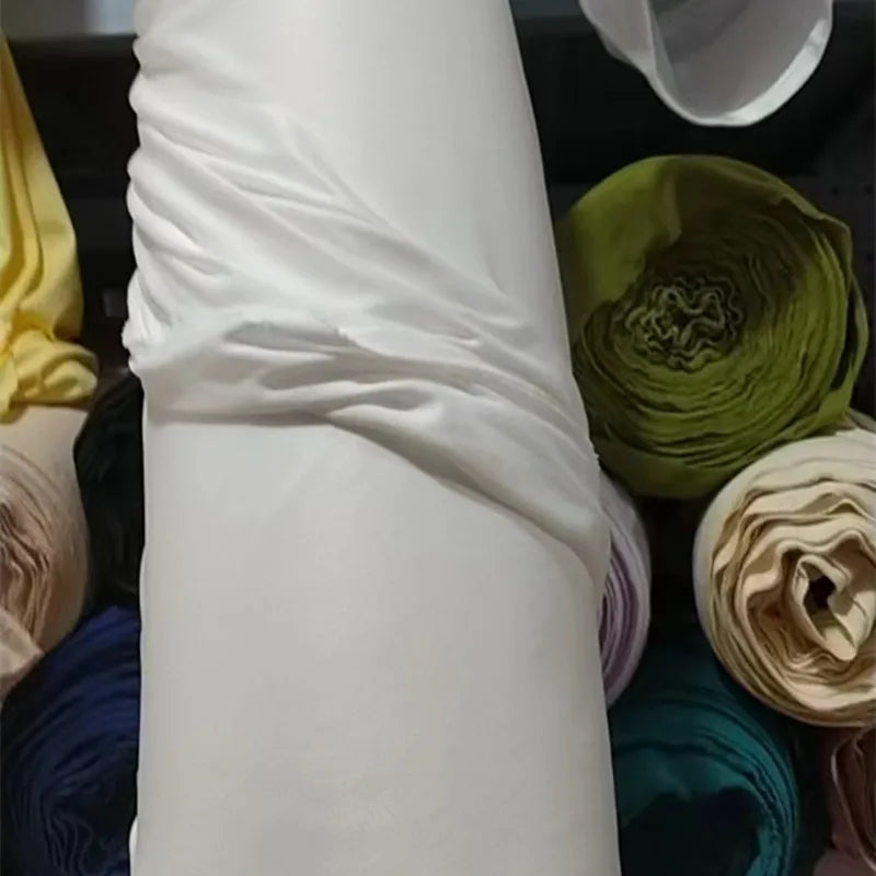 Orange Yellow Gold Coffee Milk Silk Stretch Fabric Roll Width 150cm for Wedding Home Decor Backdrop Drape Goblet Garment