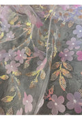 Pink 3D Floral Sequin Embroidered Mesh - Wedding Dress Gown Handcraft Lace Fabric