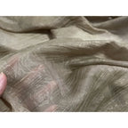 Soft Pleated Rose Fabric - Natural Fiber for Evening Gowns & Bridal