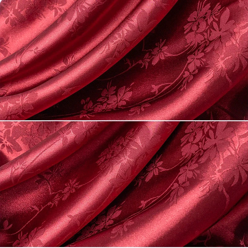 Tela de satén de imitación de acetato jacquard suave para coser cheongsam, camisas, pantalones, juego de cama de cuatro piezas, embalaje, bricolaje.