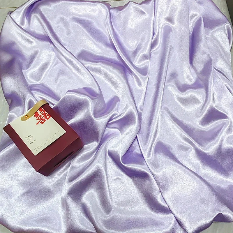 قماش ساتان كريستالي لامع - خامة فستان سهرة لامع 150 سم