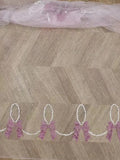 Shining Bow Print Tulle Lace - Offset for Children's Evening Dress Décor